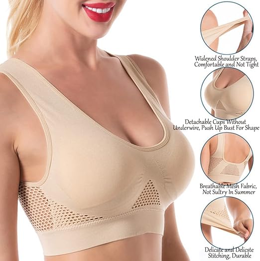 BUY 1 Get 2 FREE Breathable Cool Liftup Air Bra - Shoptiqu