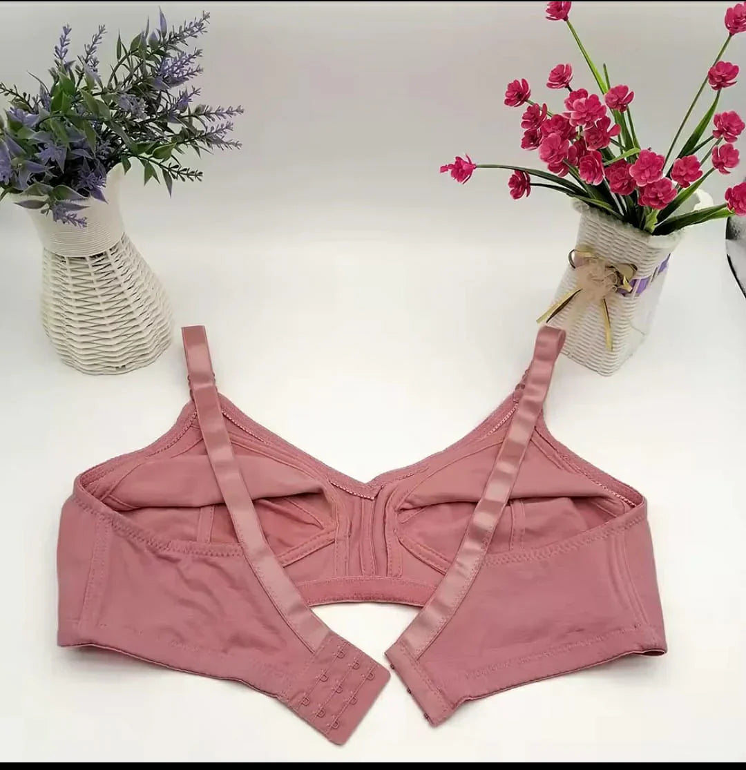 BUY 1 GET 2 FREE IMPORTED PURE STRETCHABLE COTTON BRA - Shoptiqu