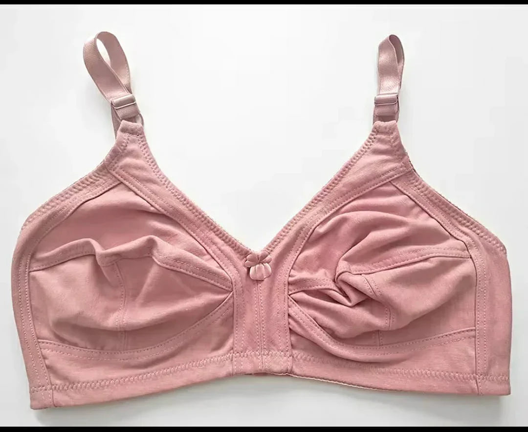 BUY 1 GET 2 FREE IMPORTED PURE STRETCHABLE COTTON BRA - Shoptiqu