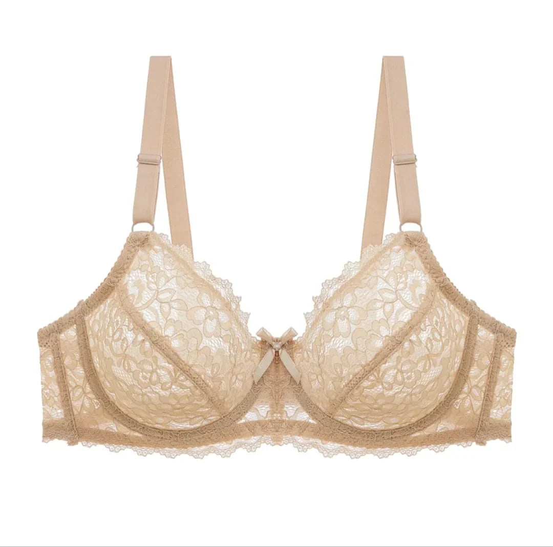 Transparent Cotton Bras – Pack of 2 | Non-Padded, Non-Wired, Full Net Design - Shoptiqu