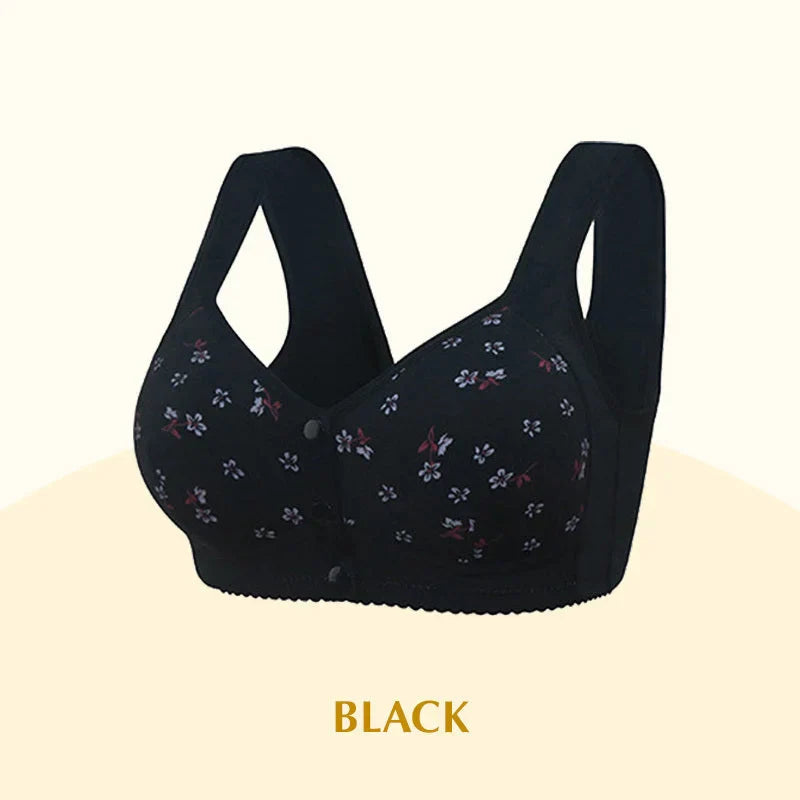 2025 New Anti Sagging Front Open Cooling Cotton Bra - Shoptiqu