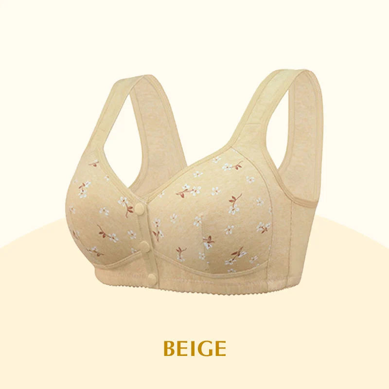 2025 New Anti Sagging Front Open Cooling Cotton Bra - Shoptiqu
