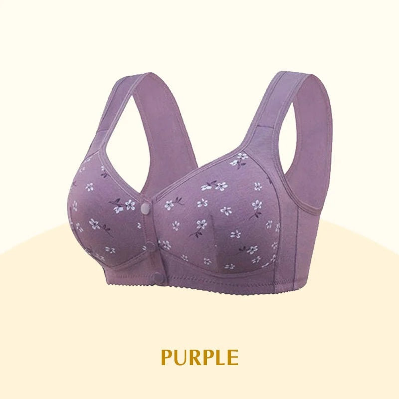 2025 New Anti Sagging Front Open Cooling Cotton Bra - Shoptiqu