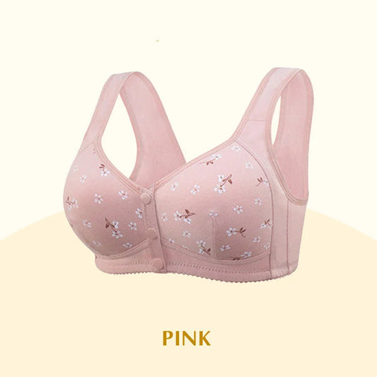 2025 New Anti Sagging Front Open Cooling Cotton Bra - Shoptiqu