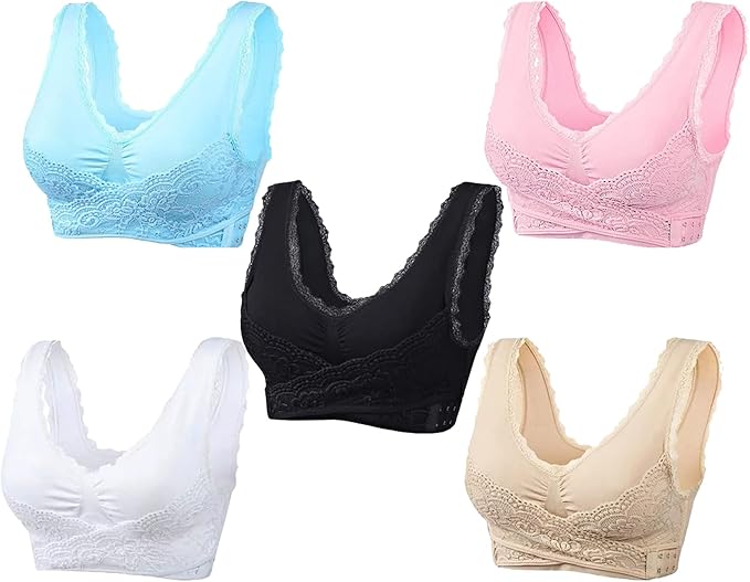 Comfy corset bra front cross side buckle lace bras - Last day 30% off - Shoptiqu