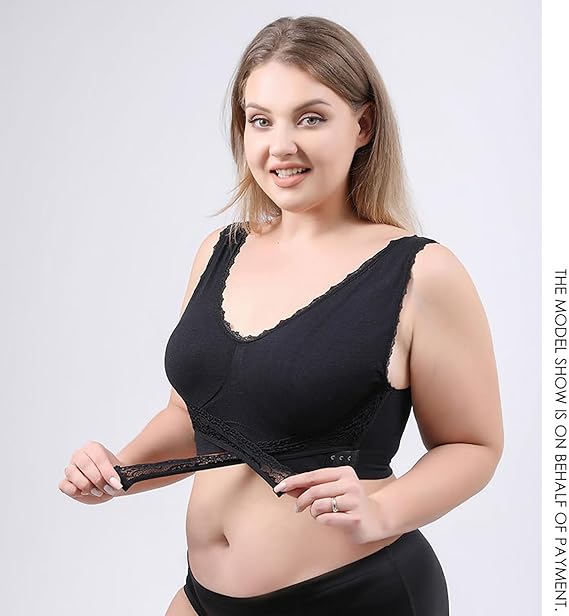 Comfy corset bra front cross side buckle lace bras - Last day 30% off - Shoptiqu